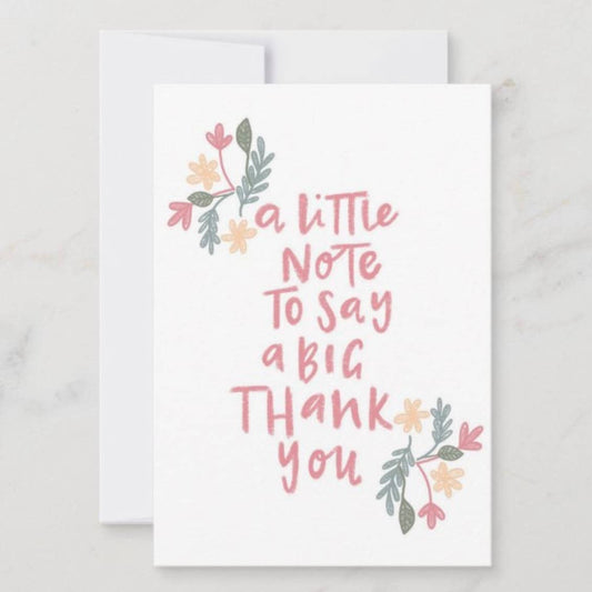 A Little Note to Say Thanks