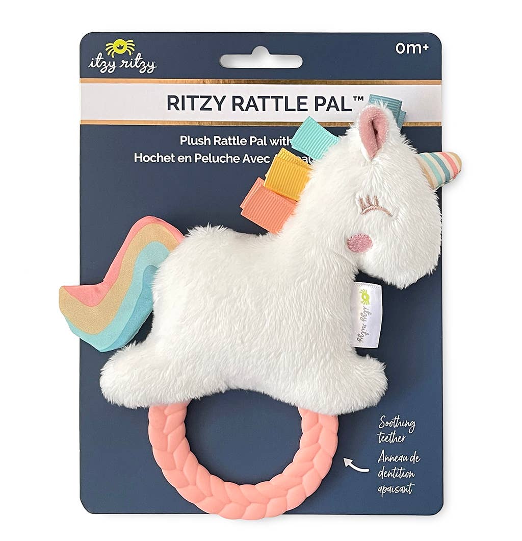 Ritzy Rattle Pal™ Plush Rattle Pal with Teether: Dino