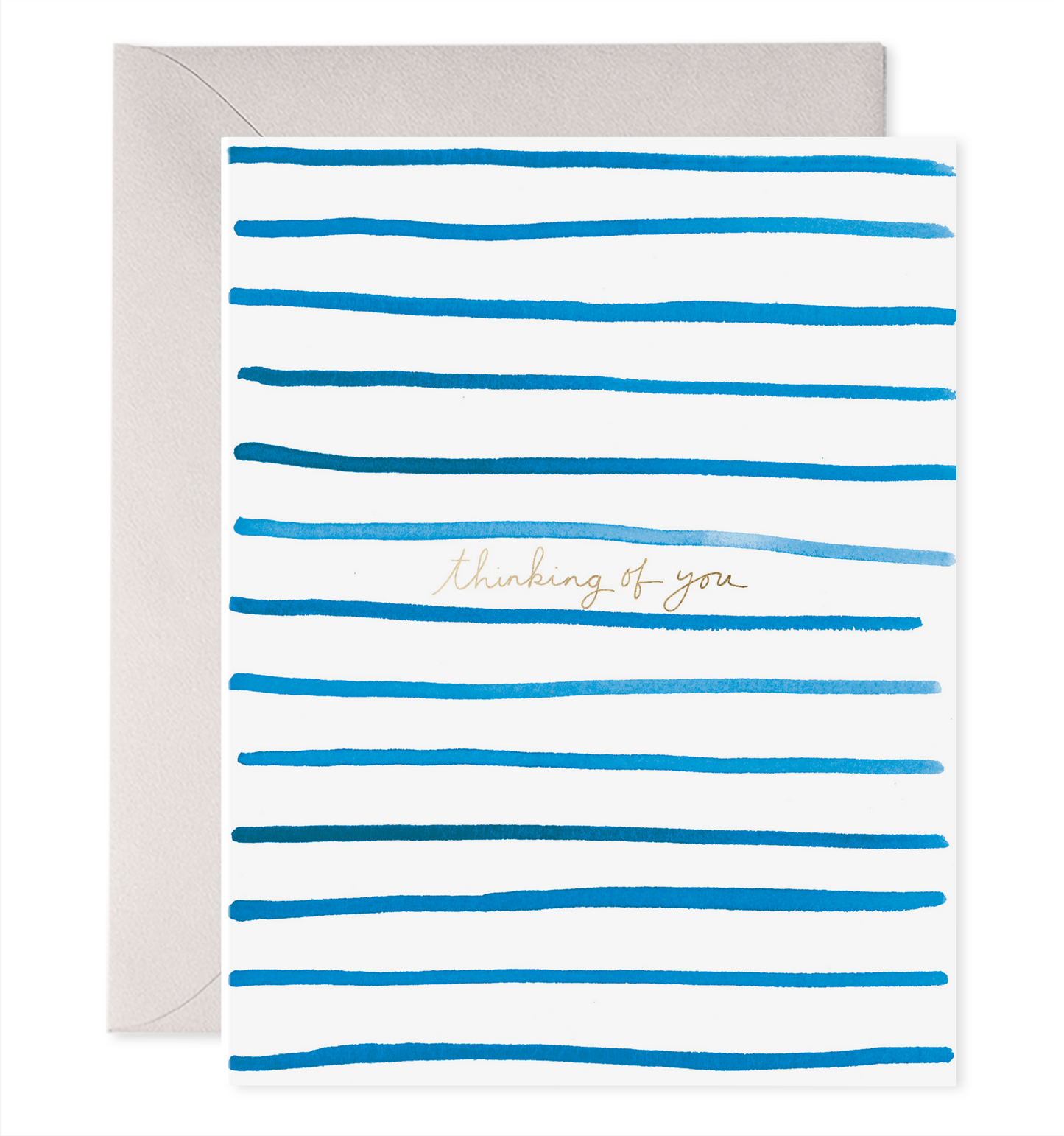 Stripes Thinking Of You | Sympathy Condolence Greeting Card: 4.25 X 5.5 INCHES
