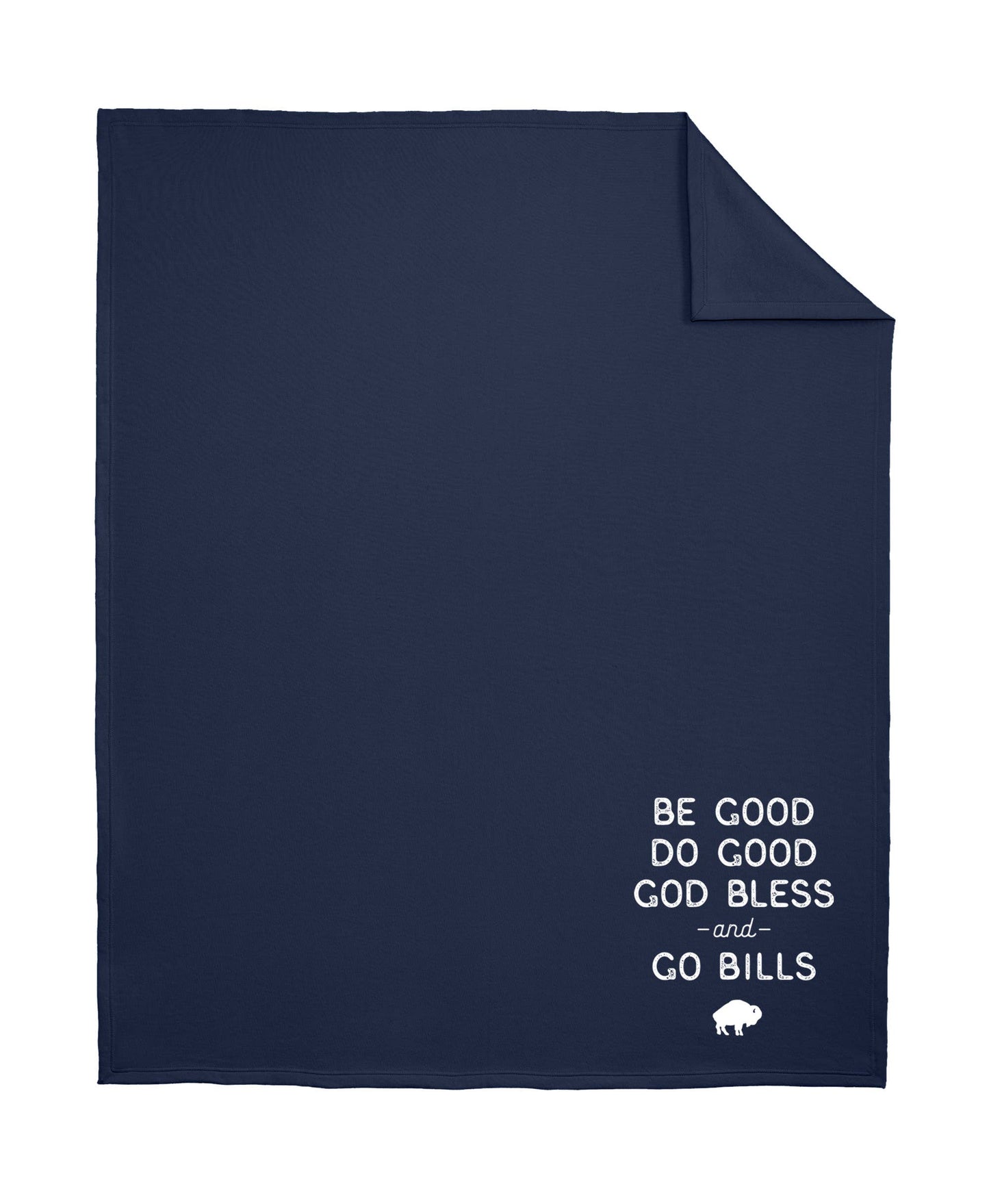 Buffalo Bills Throw Blanket Be Good Go Bills Stadium Blanket: Charcoal