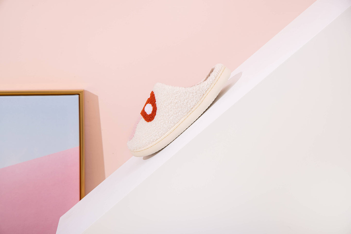 Evileye Illustrated Soft Fluffy Comfy Warm House Slipper: Large