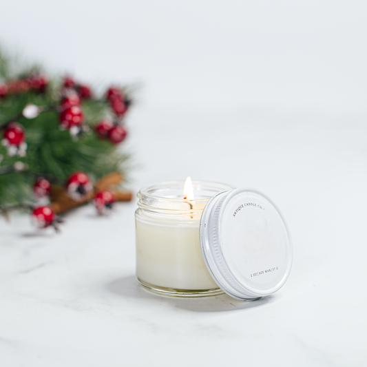 Spiced Cranberry - Soy Wax Mason Jar Candle: 2 oz