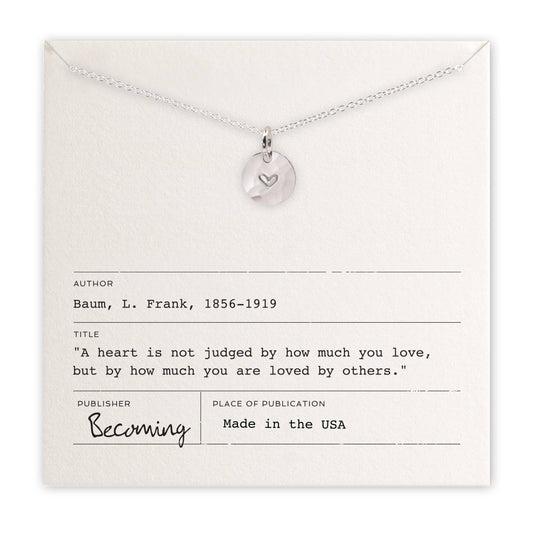 Heart Necklace: Gold Fill