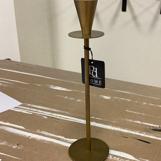 Antique brass candle holder