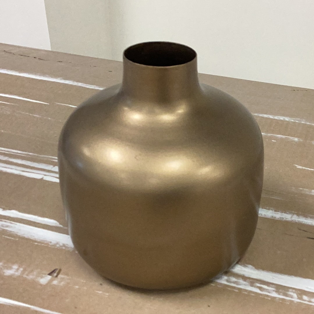 6.5” antique iron vase