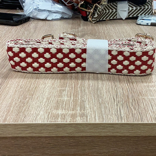 Funky monkey purse strap- red/white