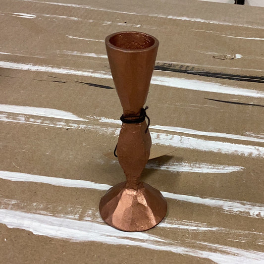 Hand forged iron taper holder