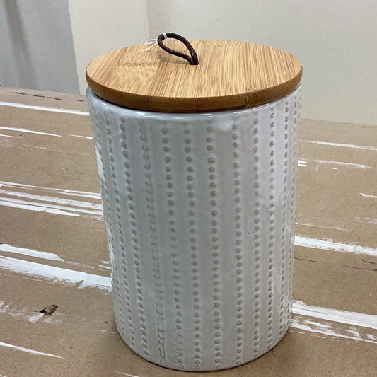 Inner 5.9” white canister with lid