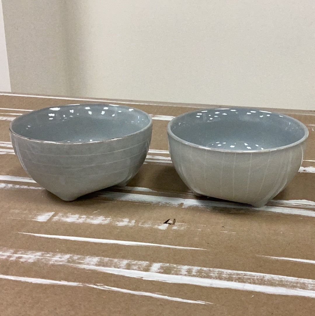 Inner 2 assorted stoneware bowls