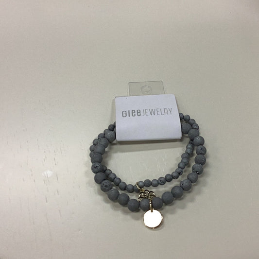 Stackem Up bracelets gold/ grey druzy