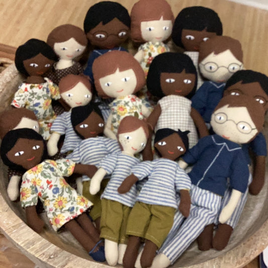 Plush family dolls