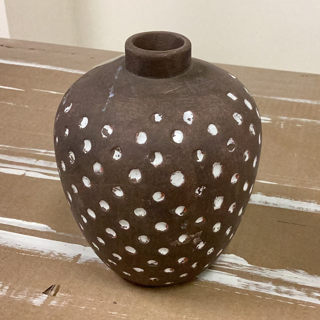 6” spotted vase