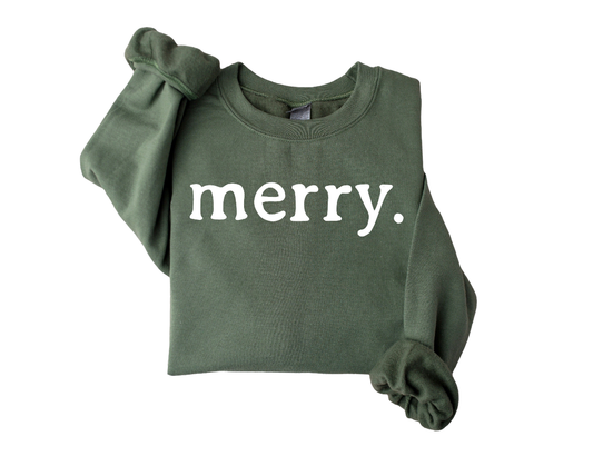 Merry - Sweatshirt: Medium / Green