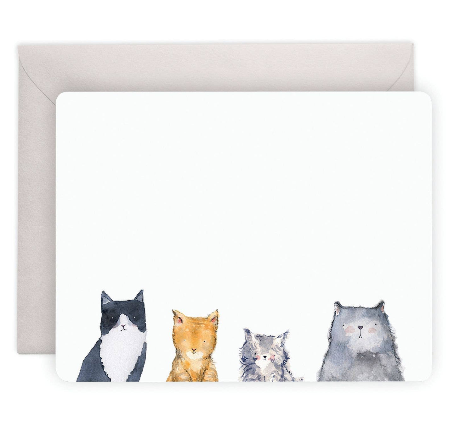 Cat's Meow Flat Note (Boxed Set of 8)…flat notecard