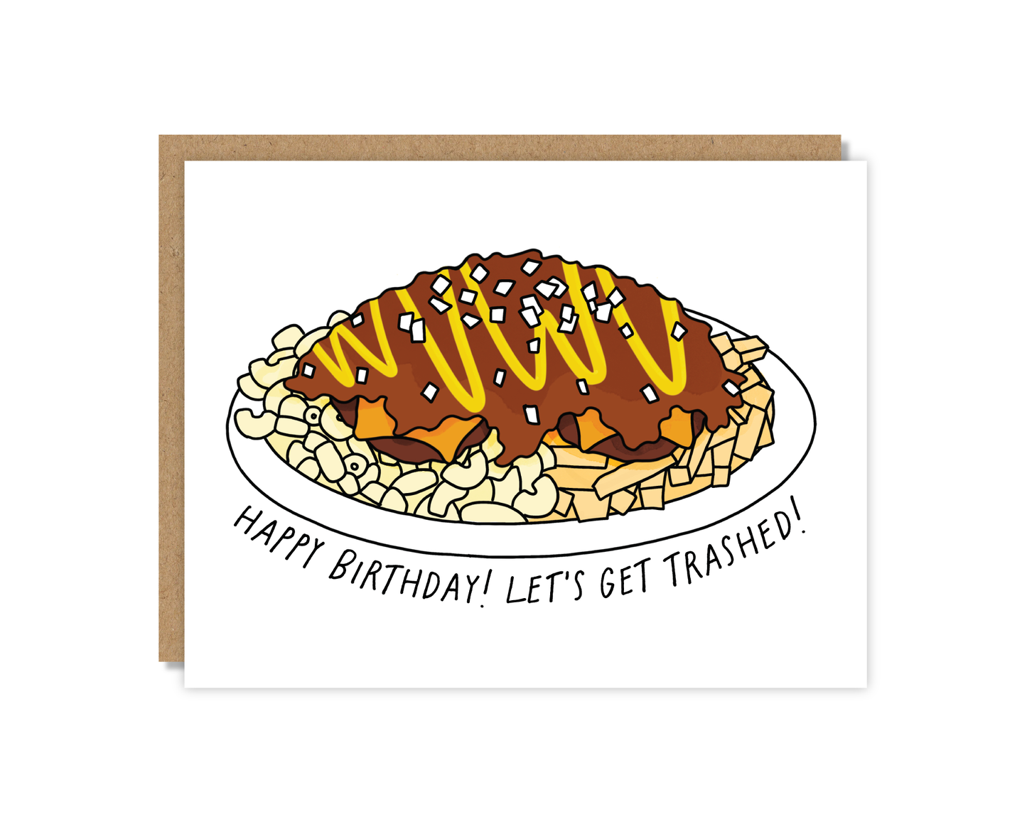 Happy Birthday! Lets Get Trashed Card | Garbage Plate
