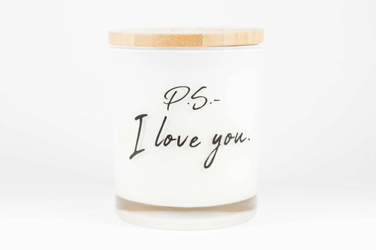 PS I Love You Valentines Soy Candle: Lavender