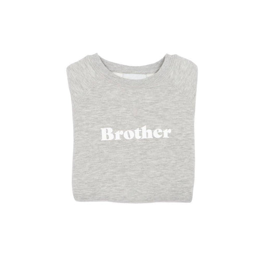 Grey Marl 'BROTHER' Sweatshirt…1 year