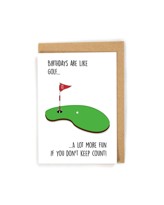 Golf Birthday Card