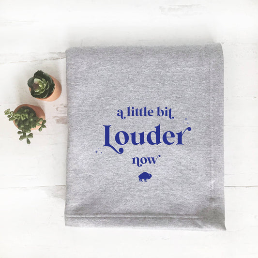 Buffalo Bills Throw Blanket - Little Bit Louder Now…light gray