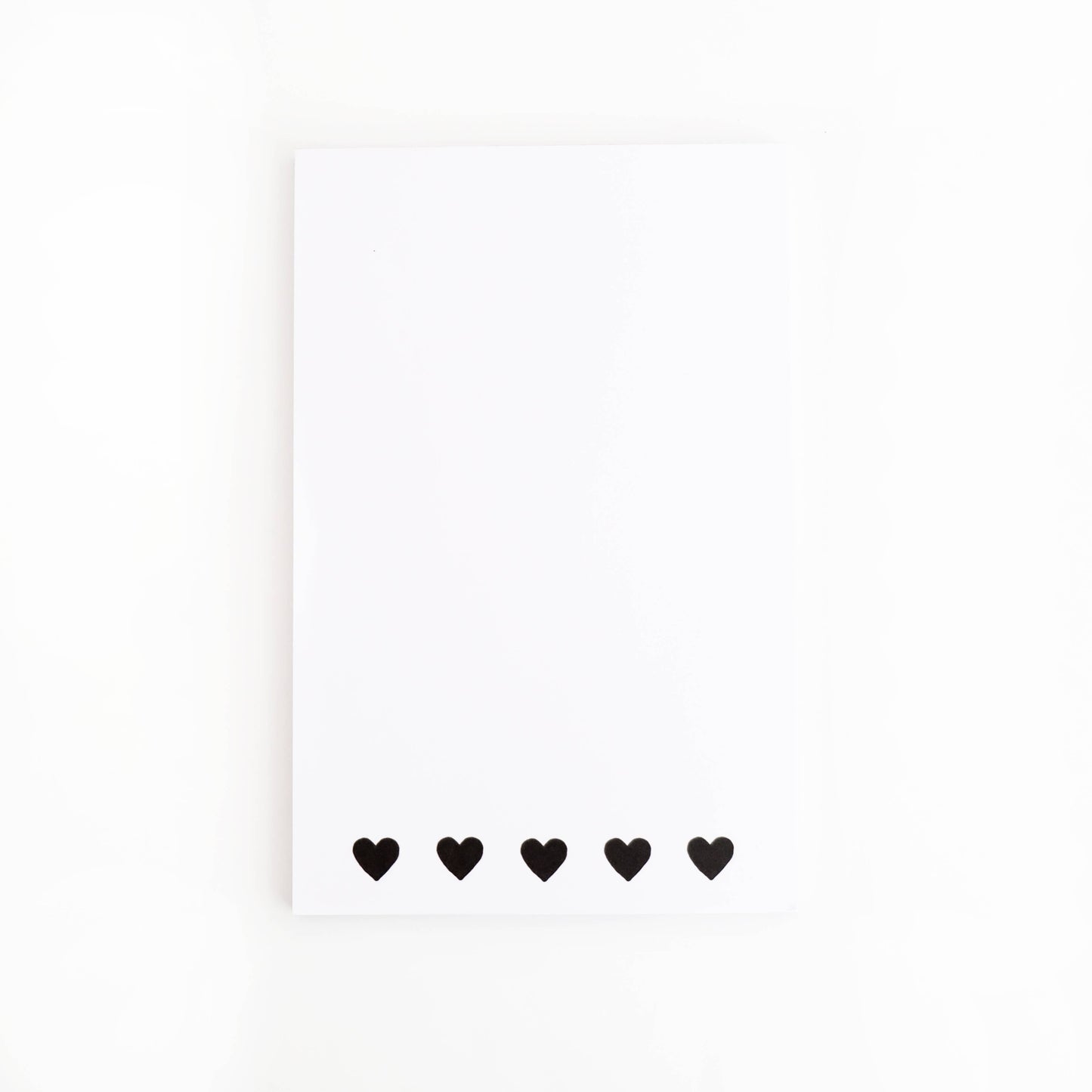 Black Hearts Notepad