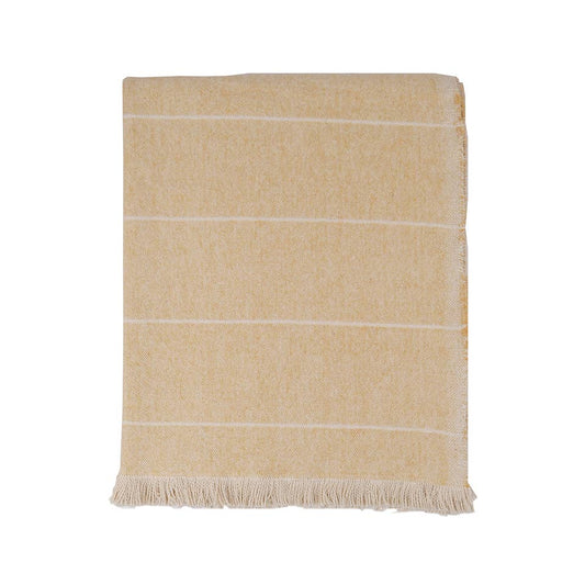 Brushed Wild Stripe Throw- Honey
