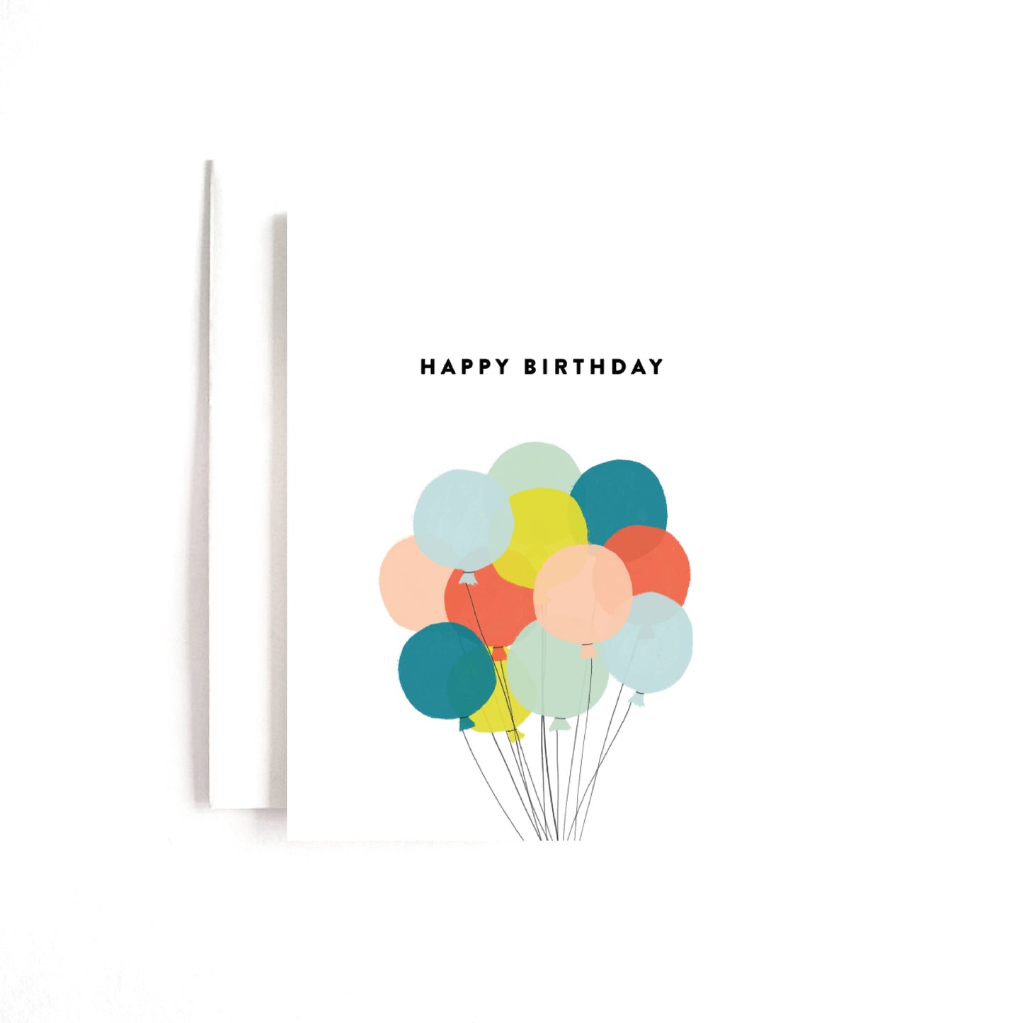 Happy Birthday Balloons Card