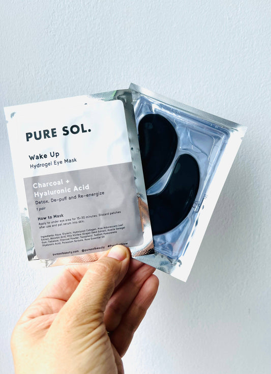 Wake Up Charcoal + Hyaluronic Acid Eye Mask - 1 pair…wake up