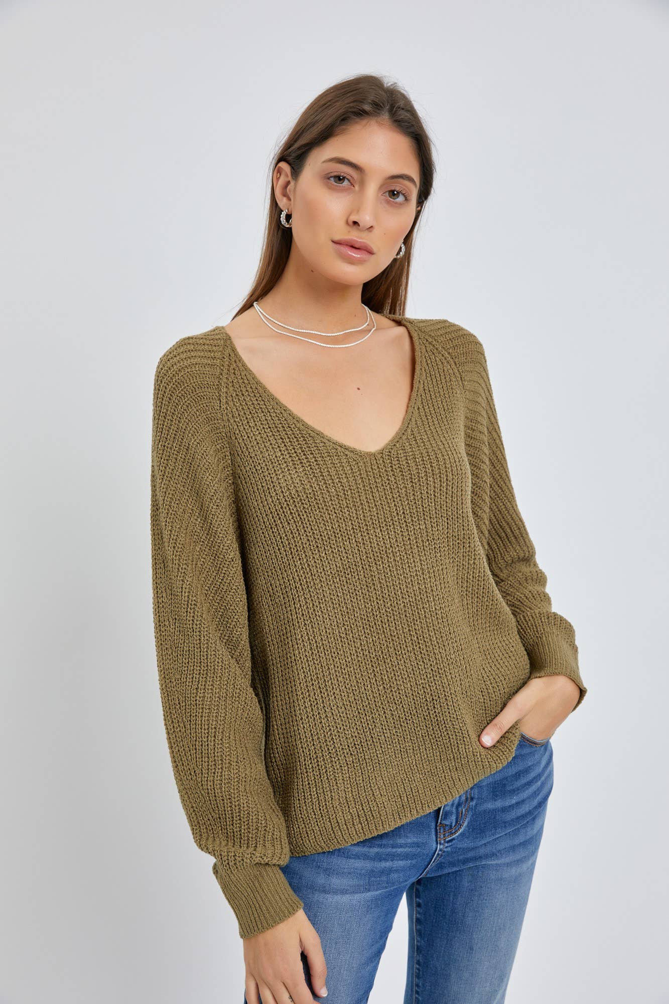 The Move Slow Sweater…M/L…moss
