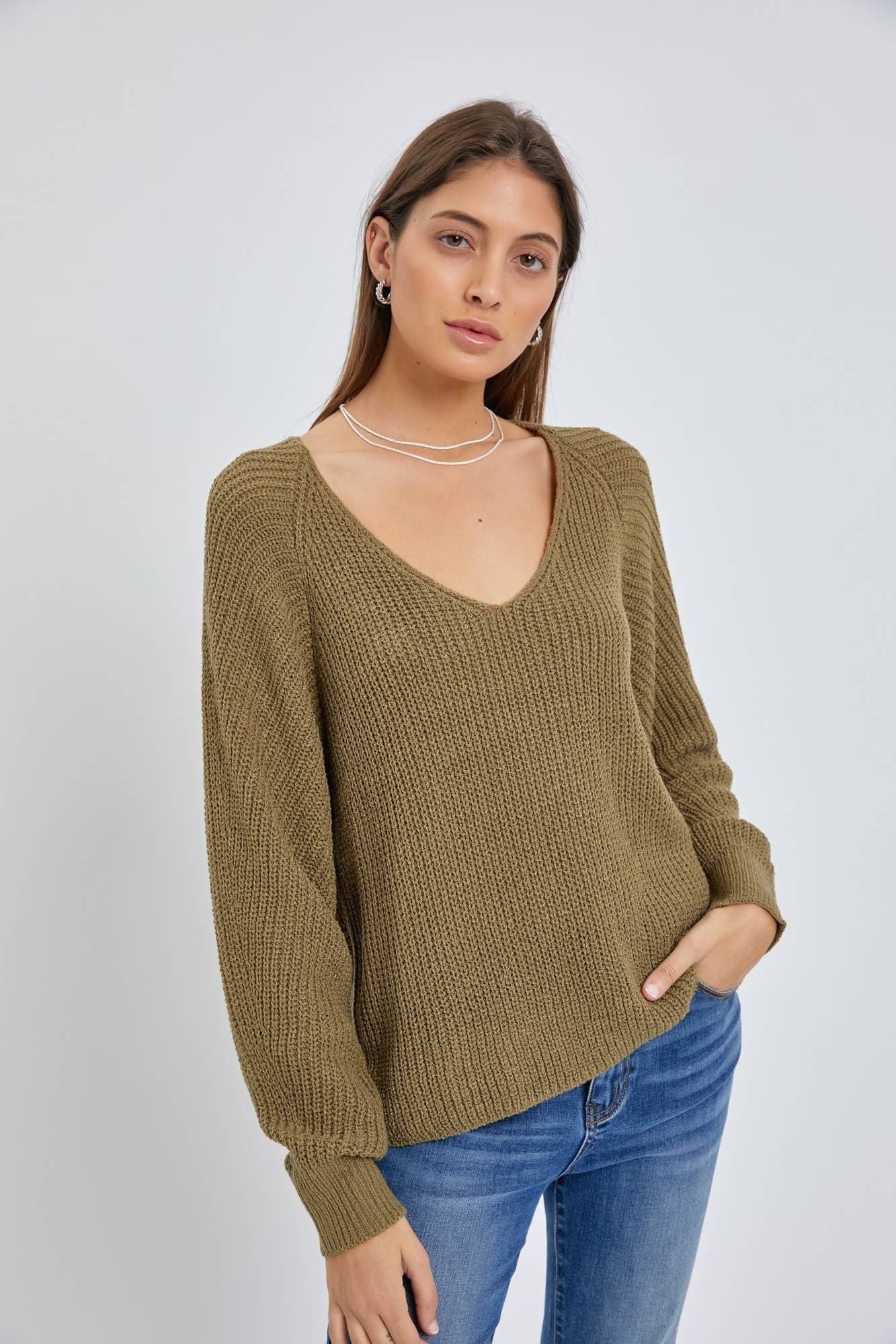 The Move Slow Sweater…S/M…moss