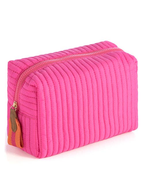 EZRA SMALL COSMETIC BAG:magenta