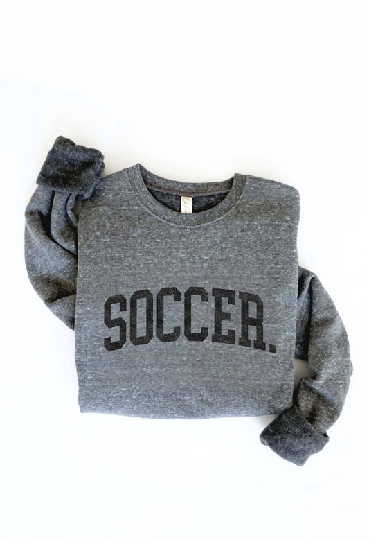 SOCCER Graphic Sweatshirt: L / DARK GREY