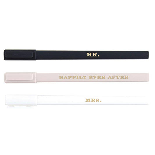 Boxed Pen Set - Mr/Mrs/Ever After