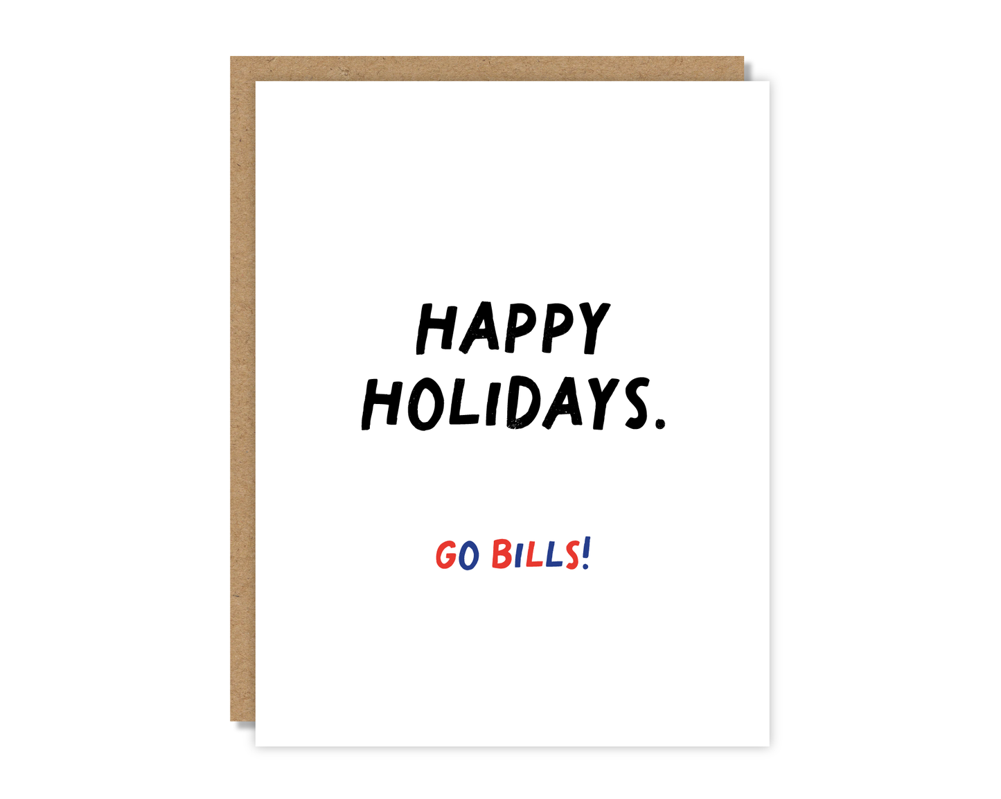 Happy Holidays. Go Bills! Card