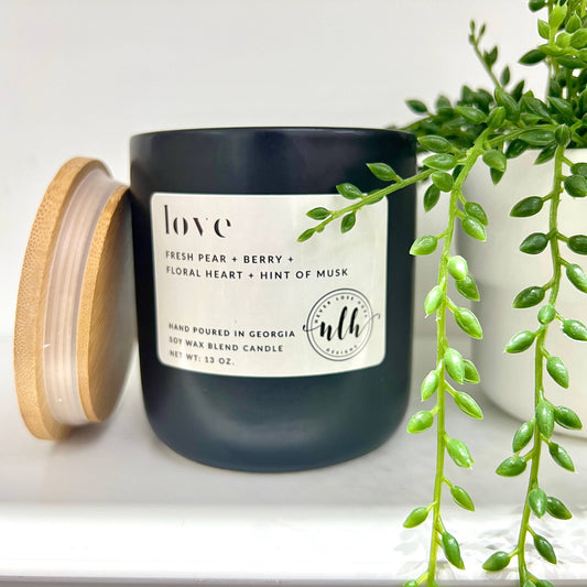 "LOVE" Soy Wax Blend Candle 13 oz. (pack of 2)