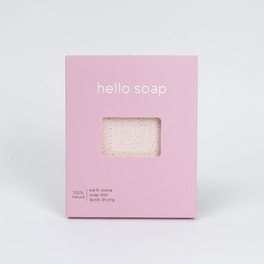 Kalastyle Home "Hello Soap" Pink Diatomite Soap Dish