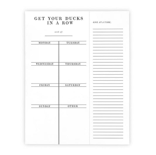 F2F Ducks Weekly Planner
