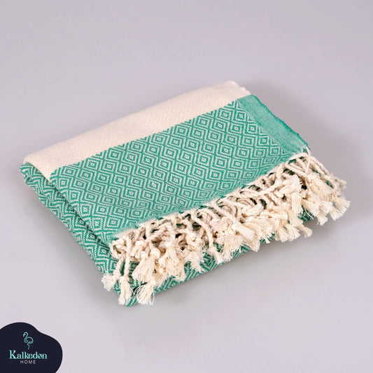 Turkish Towel | Peshtemal | Sand Resistant Beach Towel….Green