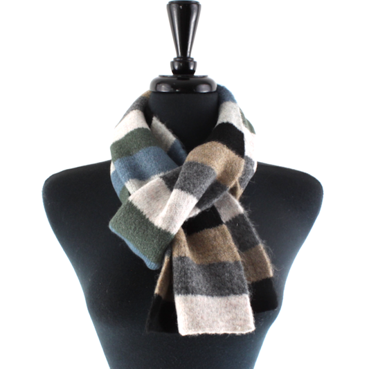 S23215 Merry Fun Scarf: 01 GRY/BLK/BLU