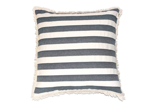 Pillow Wide Stripe 24" x 24" Dark Blue