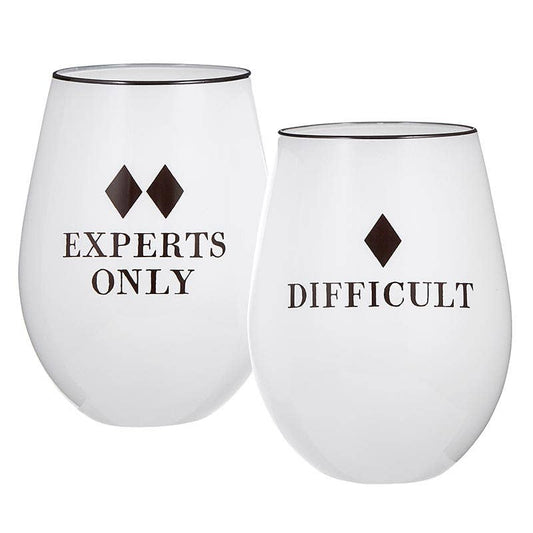 Face To Face Wine Glasses - Experts/Difficult  - Set of 2