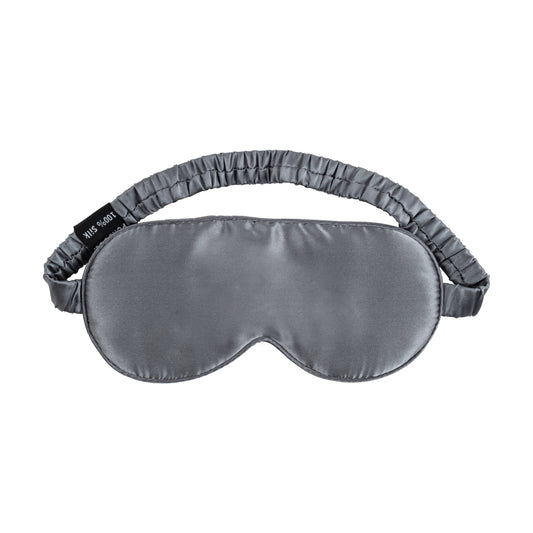 Mulberry Silk Eye Sleep Eye Mask - Silk Sleep Mask: Charcoal