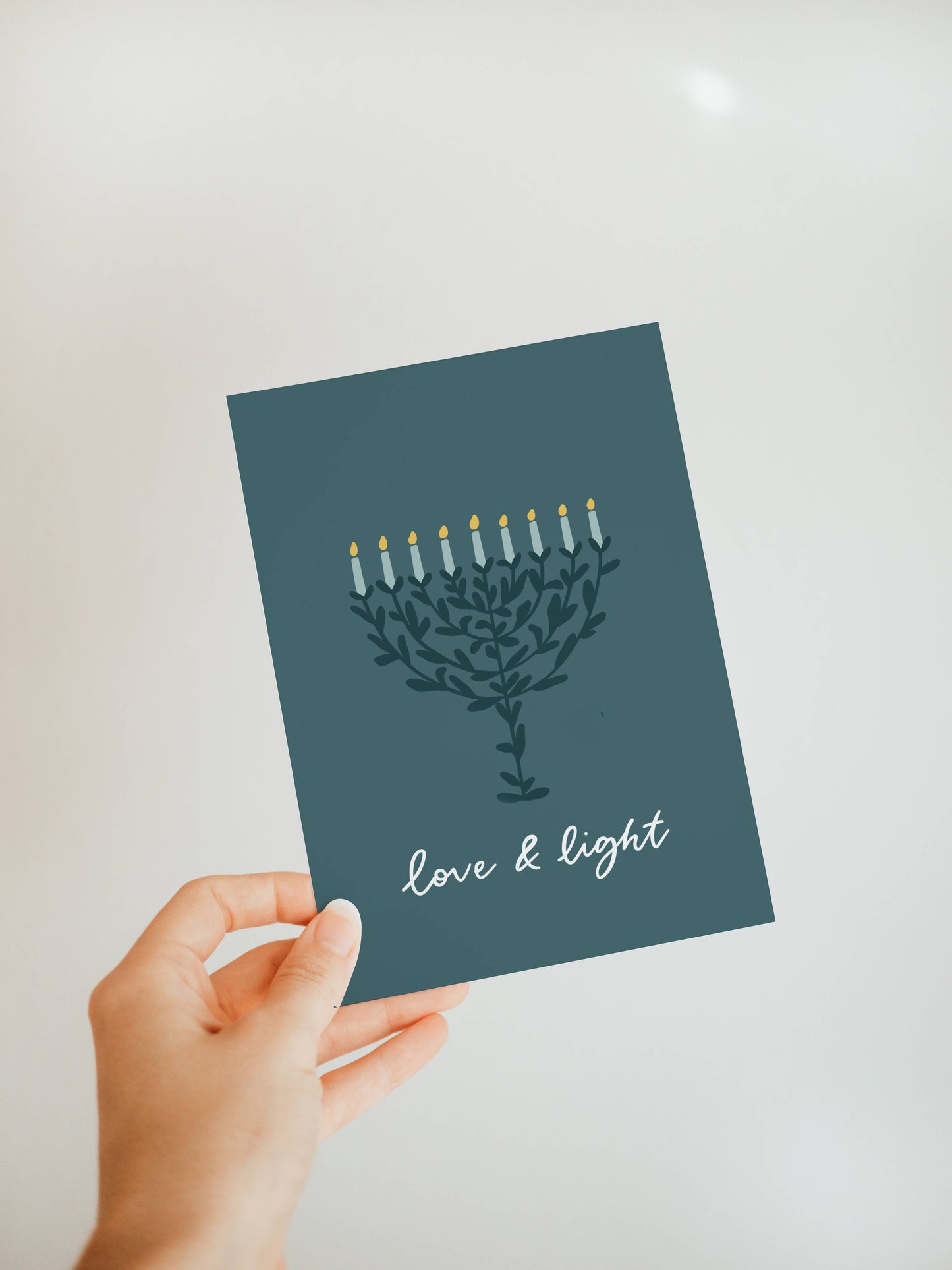 Love and Light Hanukkah Notecard