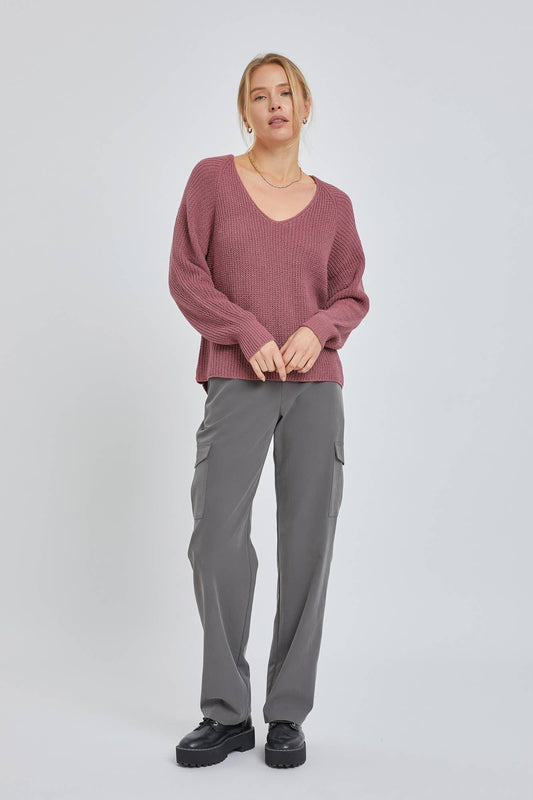 The Move Slow Sweater…s/m…orchid