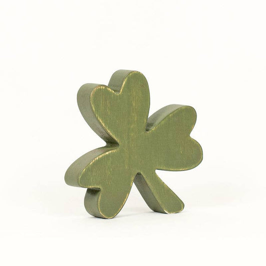 20092 - 5x5x1 wood cutout (SHAMROCK) St. Patrick's Day…shamrock