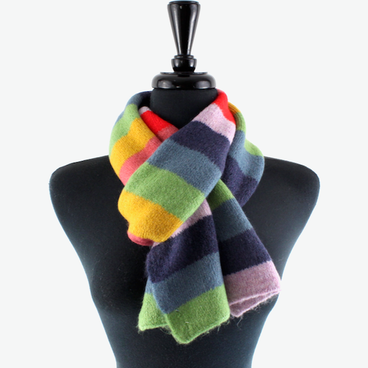 S23215 Merry Fun Scarf: 02 BLU/RED/YLW