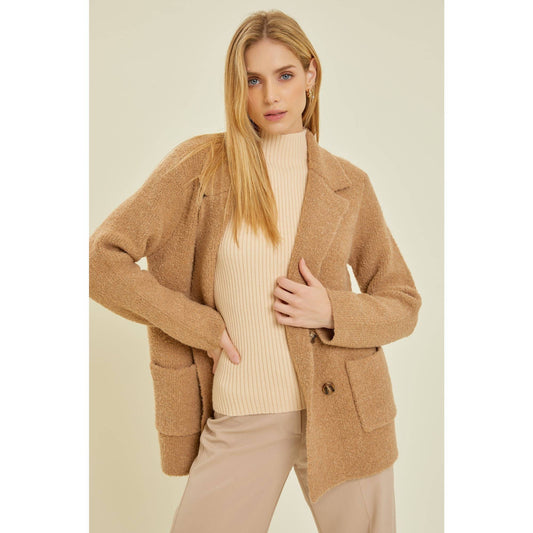 COZY COAT: Camel / S/M
