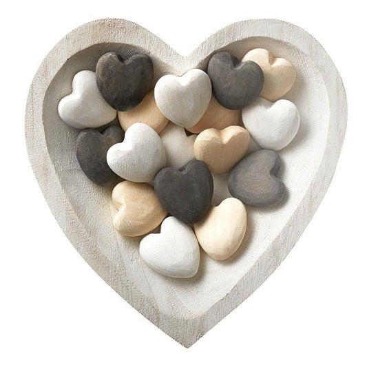 Small wood hearts