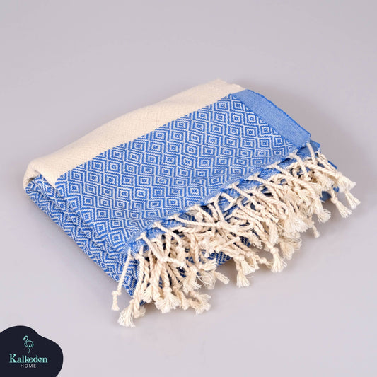 Turkish Towel | Peshtemal | Sand Resistant Beach Towel….Blue