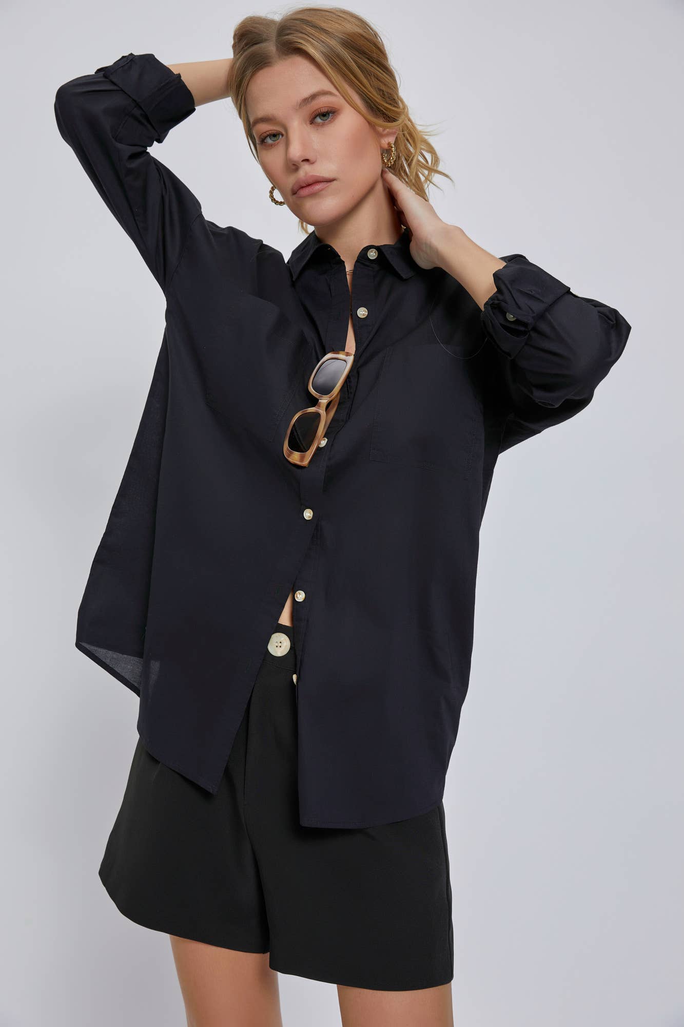 Oversized Poplin Shirt…M/L