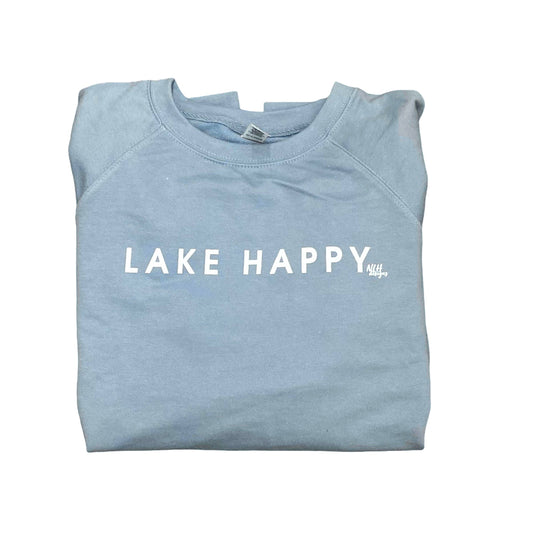 Lake Happy Graphic Lightweight Sweatshirt: Small